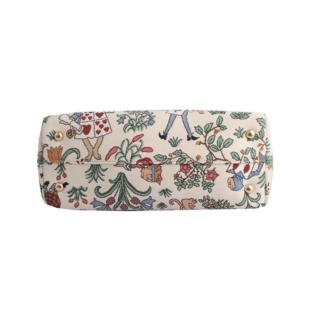 CONV-ALICE | Charles Voysey Alice in Wonderland Convertible Top Handle Purse Handbag - www.signareusa.com