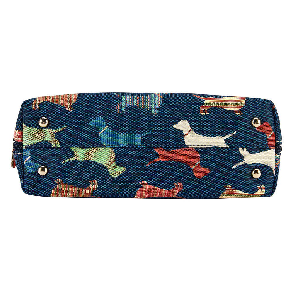 Dachshund Blue Convertible Top Handle Purse Handbag