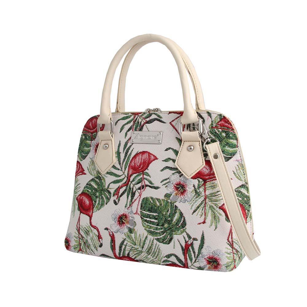 CONV-FLAM | Flamingo Convertible Top Handle Purse Handbag - www.signareusa.com