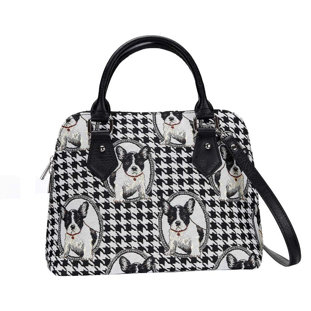 CONV-FREN | French Bulldog Convertible Top Handle Purse Handbag - www.signareusa.com