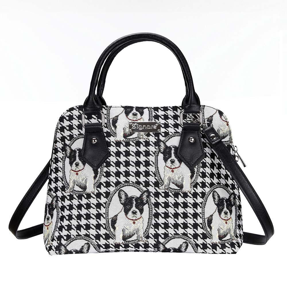 CONV-FREN | French Bulldog Convertible Top Handle Purse Handbag - www.signareusa.com