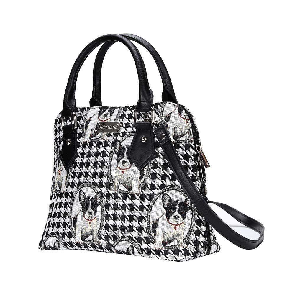 CONV-FREN | French Bulldog Convertible Top Handle Purse Handbag - www.signareusa.com