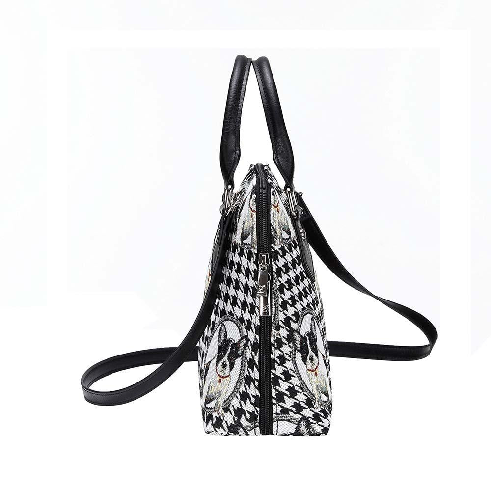 CONV-FREN | French Bulldog Convertible Top Handle Purse Handbag - www.signareusa.com