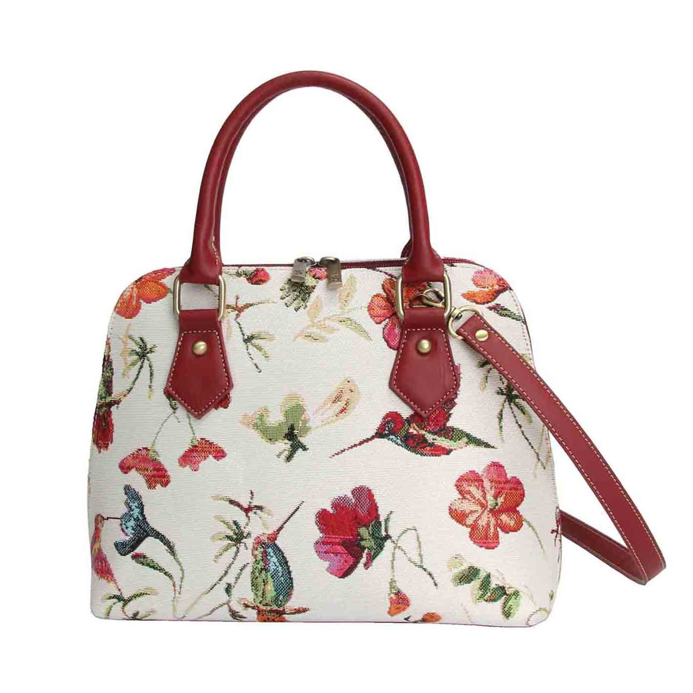 CONV-HUMM | Hummingbird Convertible Top Handle Purse Handbag - www.signareusa.com