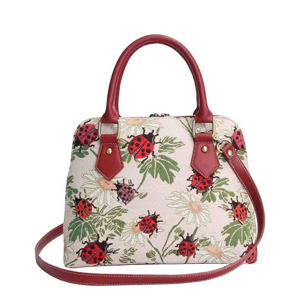 CONV-LDBD | Ladybug Convertible Top Handle Purse Handbag - www.signareusa.com