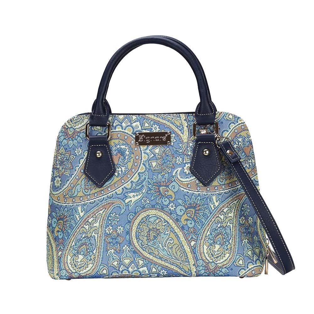 CONV-PAIS | Paisley Convertible Top Handle Purse Handbag - www.signareusa.com