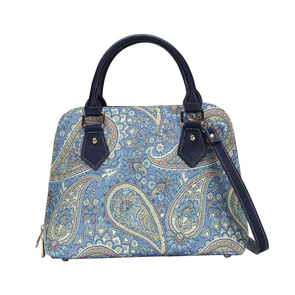 CONV-PAIS | Paisley Convertible Top Handle Purse Handbag - www.signareusa.com