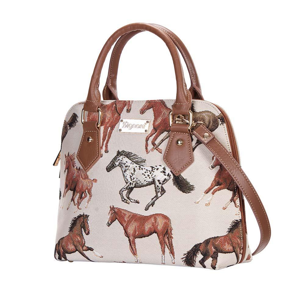 CONV-RHOR | Running Horse Convertible Top Handle Purse Handbag - www.signareusa.com