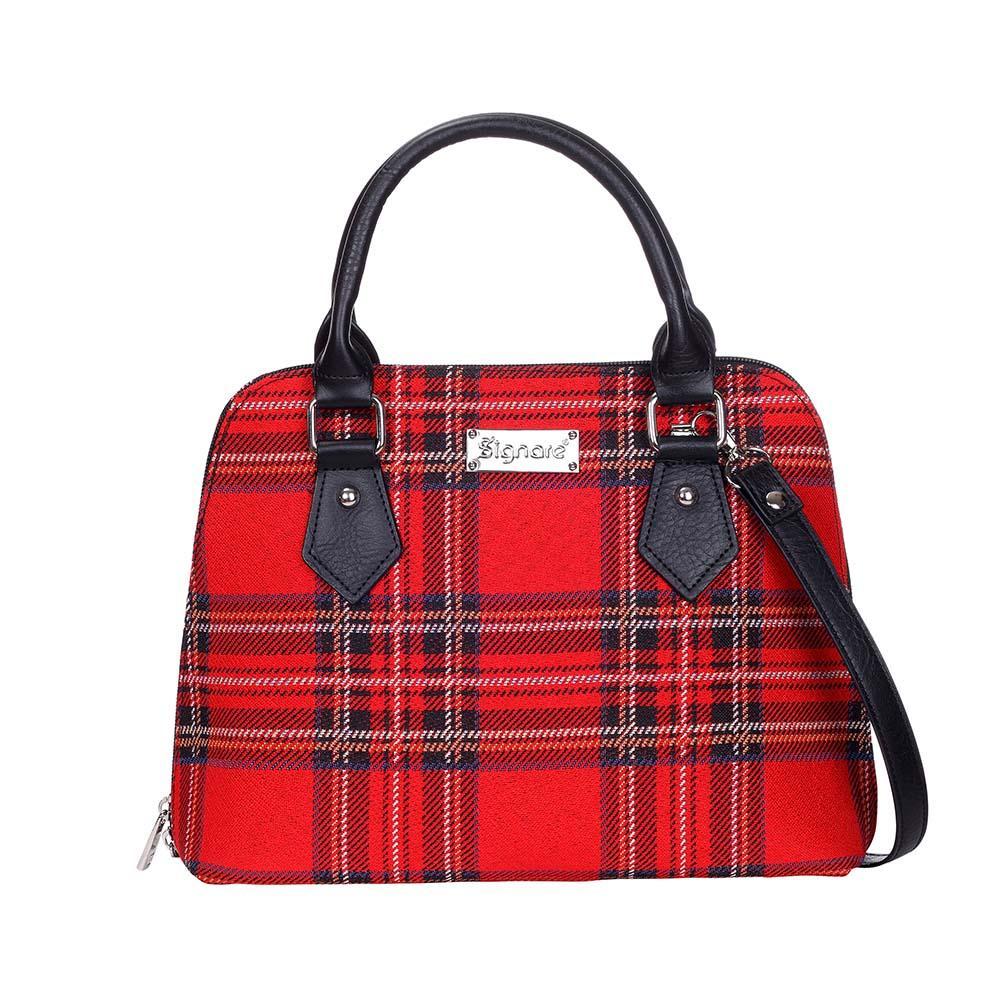 CONV-RSTT | Royal Stewart Tartan Convertible Top Handle Purse Handbag - www.signareusa.com