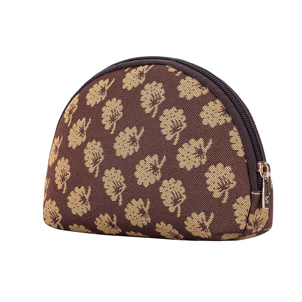 COSM-JANE | Jane Austen Brown Oak Cosmetic Make Up Bag - www.signareusa.com