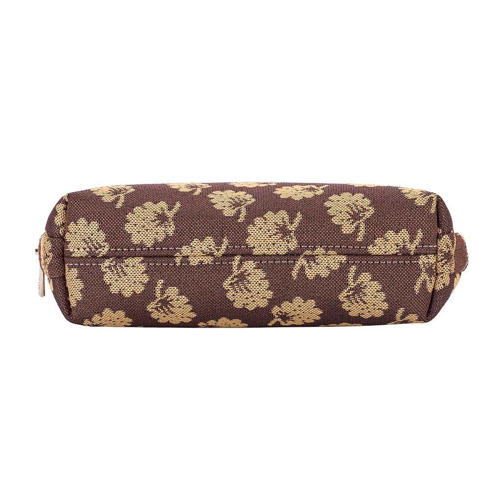 COSM-JANE | Jane Austen Brown Oak Cosmetic Make Up Bag - www.signareusa.com