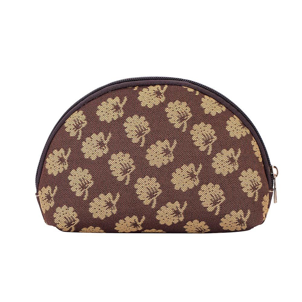 COSM-JANE | Jane Austen Brown Oak Cosmetic Make Up Bag - www.signareusa.com