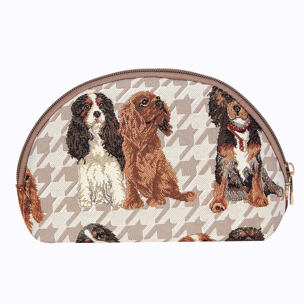 COSM-KGCS | King Charles Cavalier Spaniel Dog Cosmetic Make Up Bag - www.signareusa.com