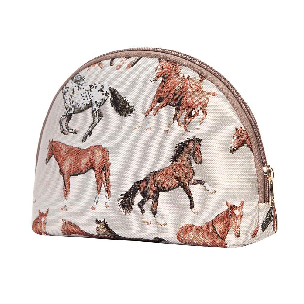 COSM-RHOR | Running Horse Cosmetic Make Up Bag - www.signareusa.com