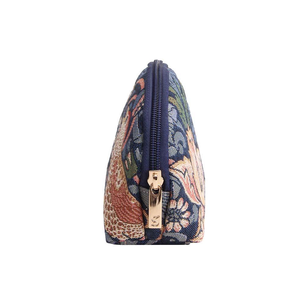 COSM-STBL | William Morris Strawberry Thief Blue Cosmetic Make Up Bag - www.signareusa.com