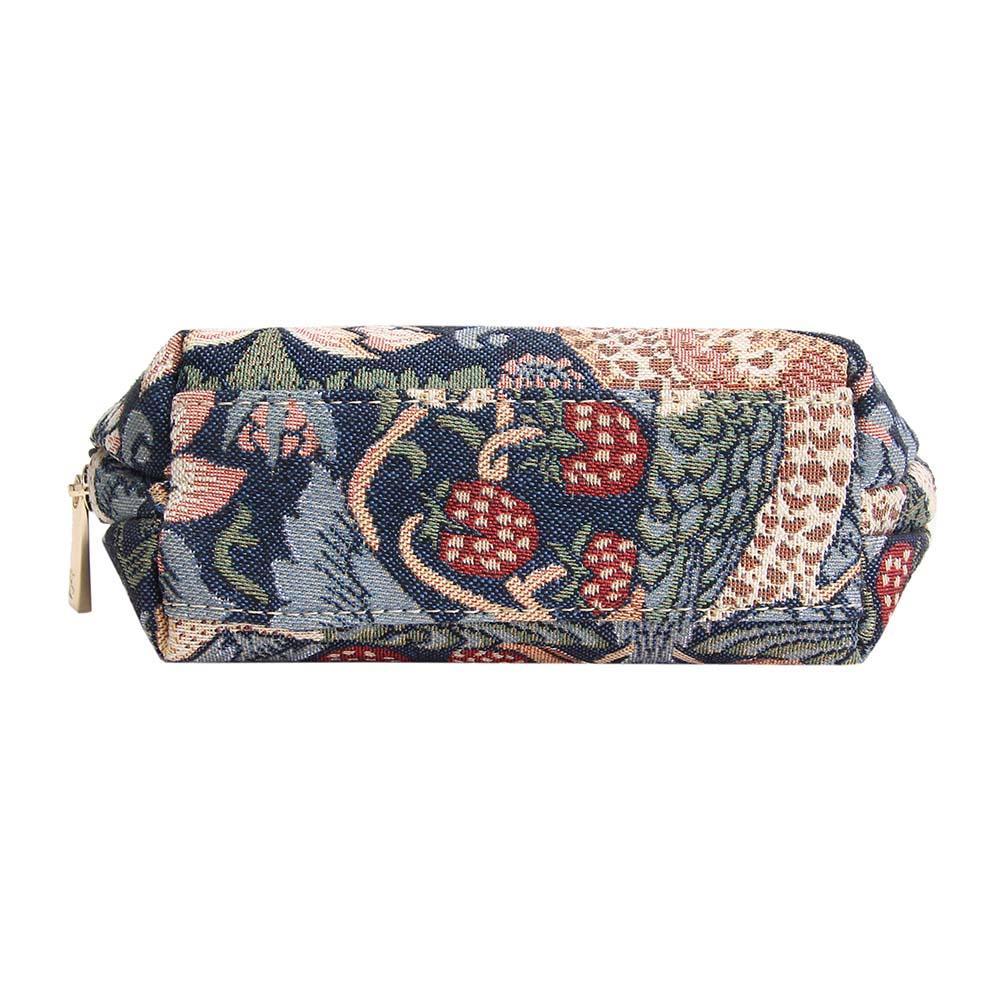 COSM-STBL | William Morris Strawberry Thief Blue Cosmetic Make Up Bag - www.signareusa.com