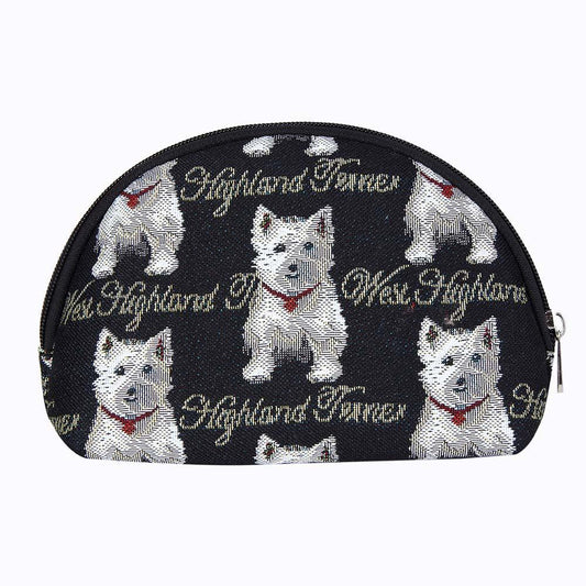 COSM-WES | Westie Dog Cosmetic Make Up Bag - www.signareusa.com