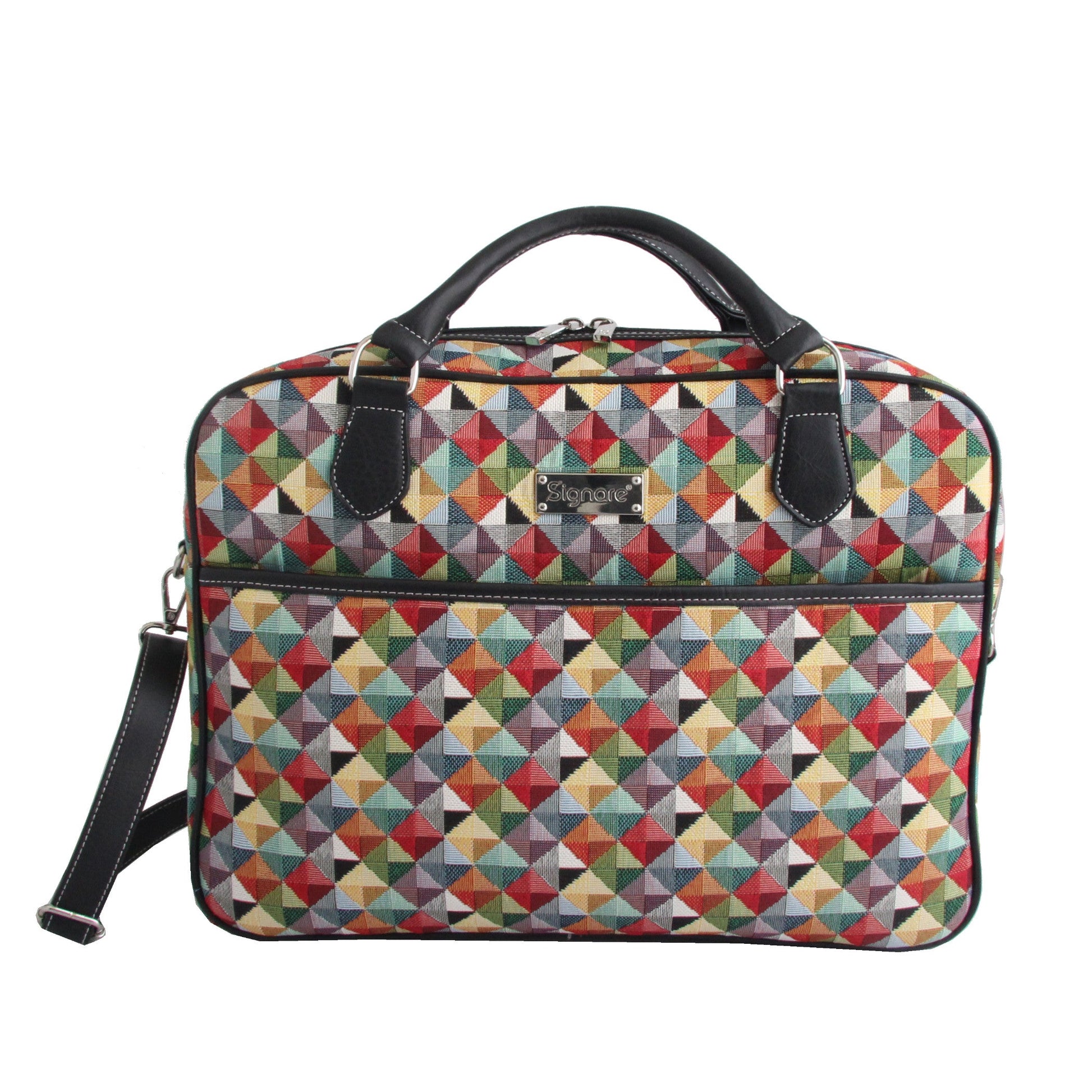 CPU-MTRI | Multicolor Triangle Computer Laptop Bag Case 15.6" - www.signareusa.com