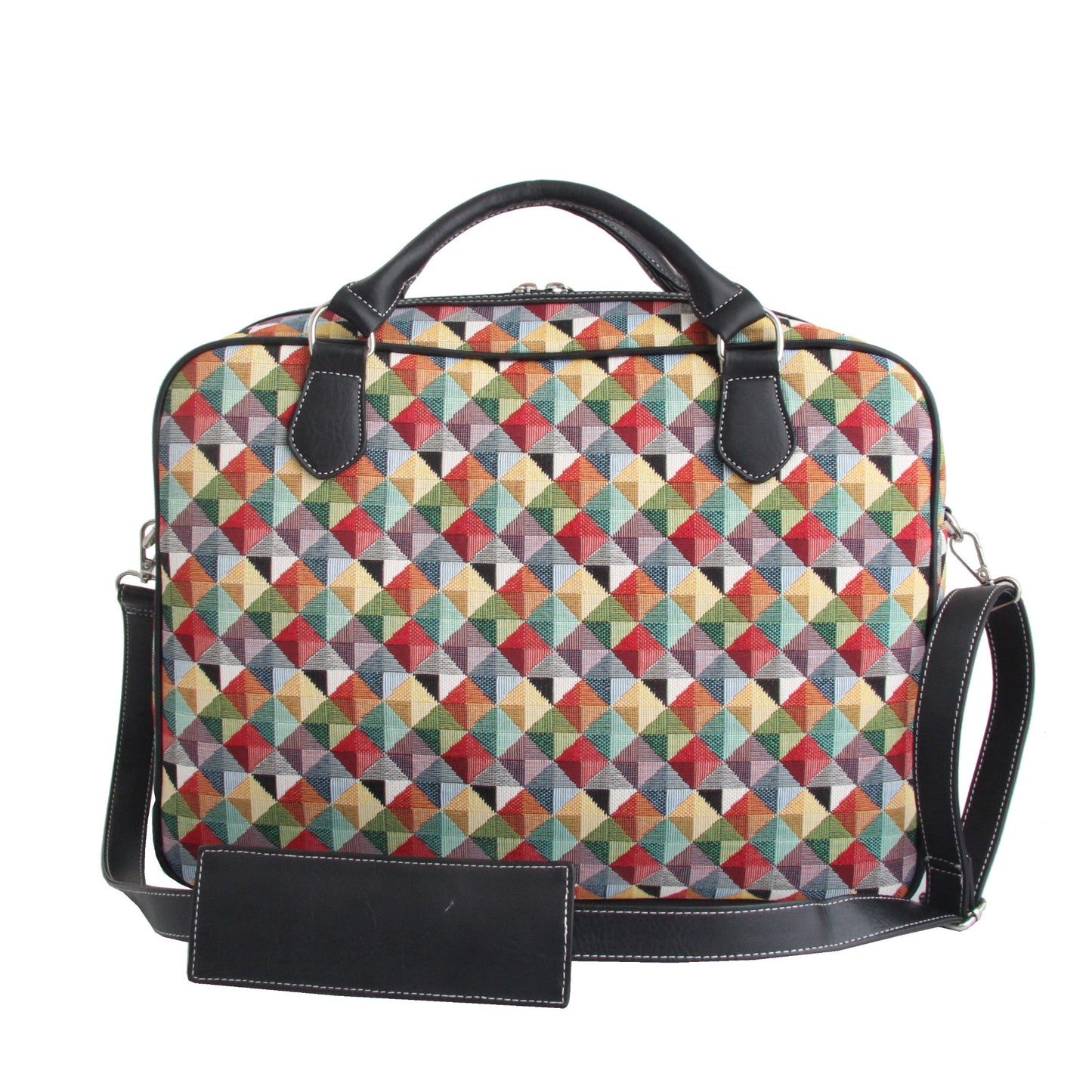 CPU-MTRI | Multicolor Triangle Computer Laptop Bag Case 15.6" - www.signareusa.com