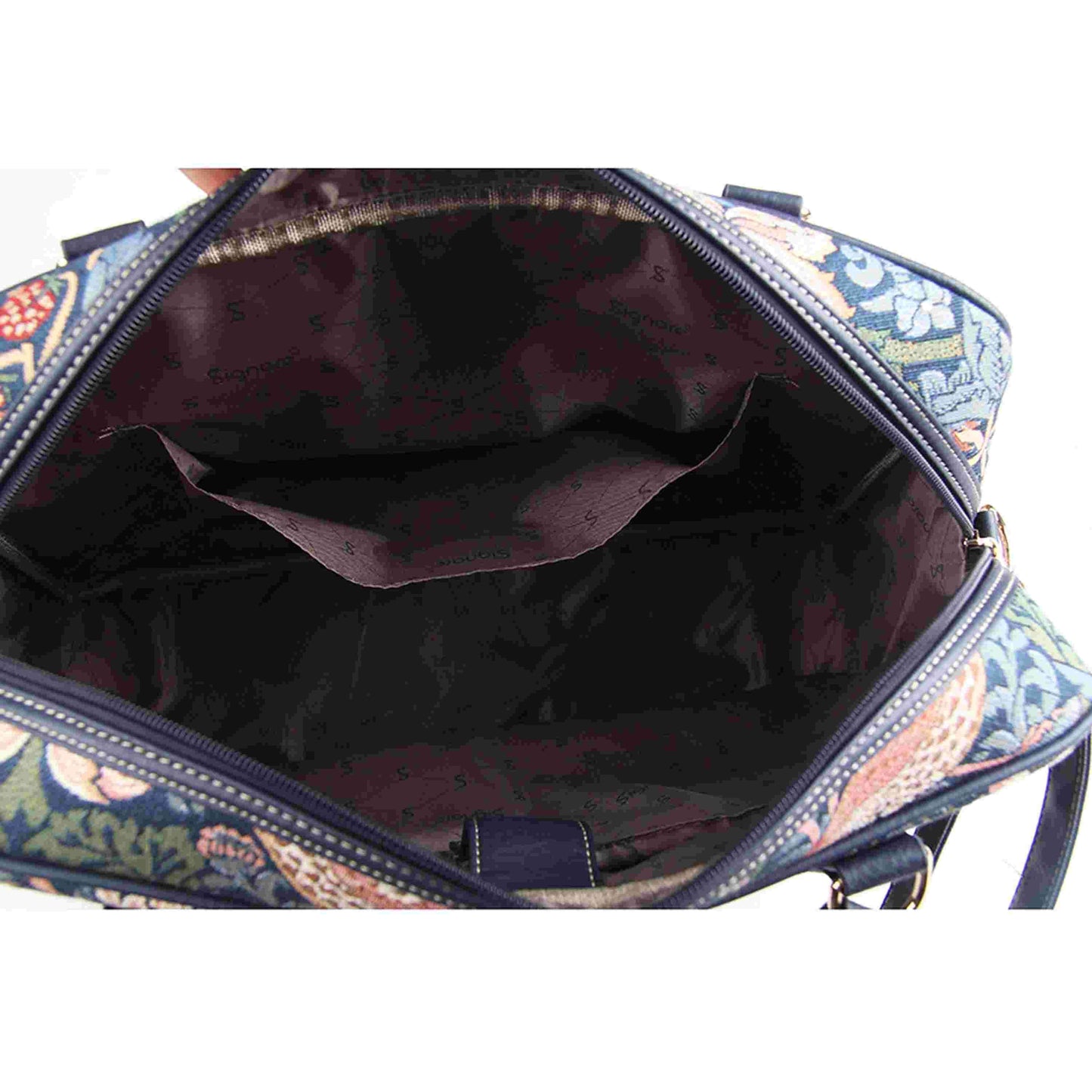 CPU-STBL | William Morris Strawberry Thief Blue Computer Laptop Bag Case 15.6" - www.signareusa.com