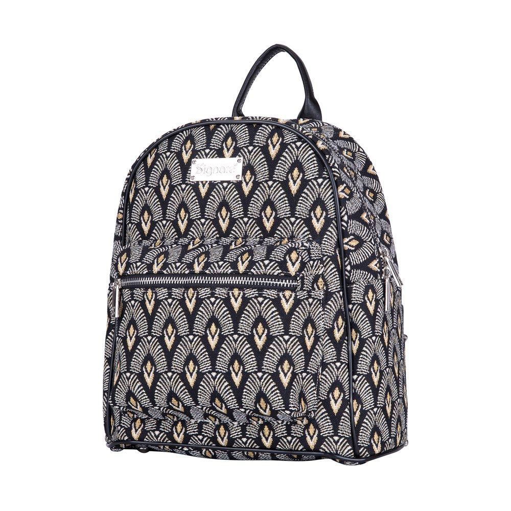 Luxor Art Deco Black and Gold Daypack