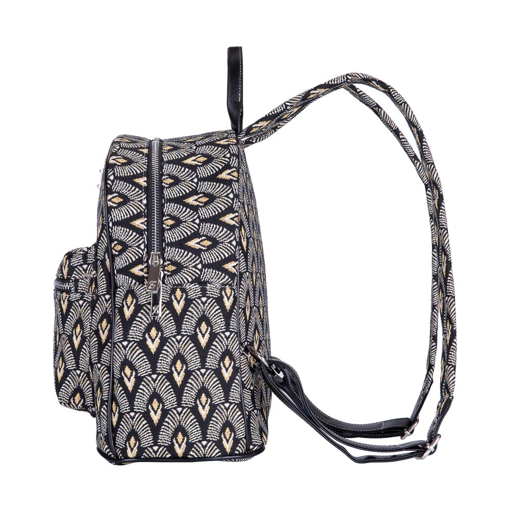 Luxor Art Deco Black and Gold Daypack