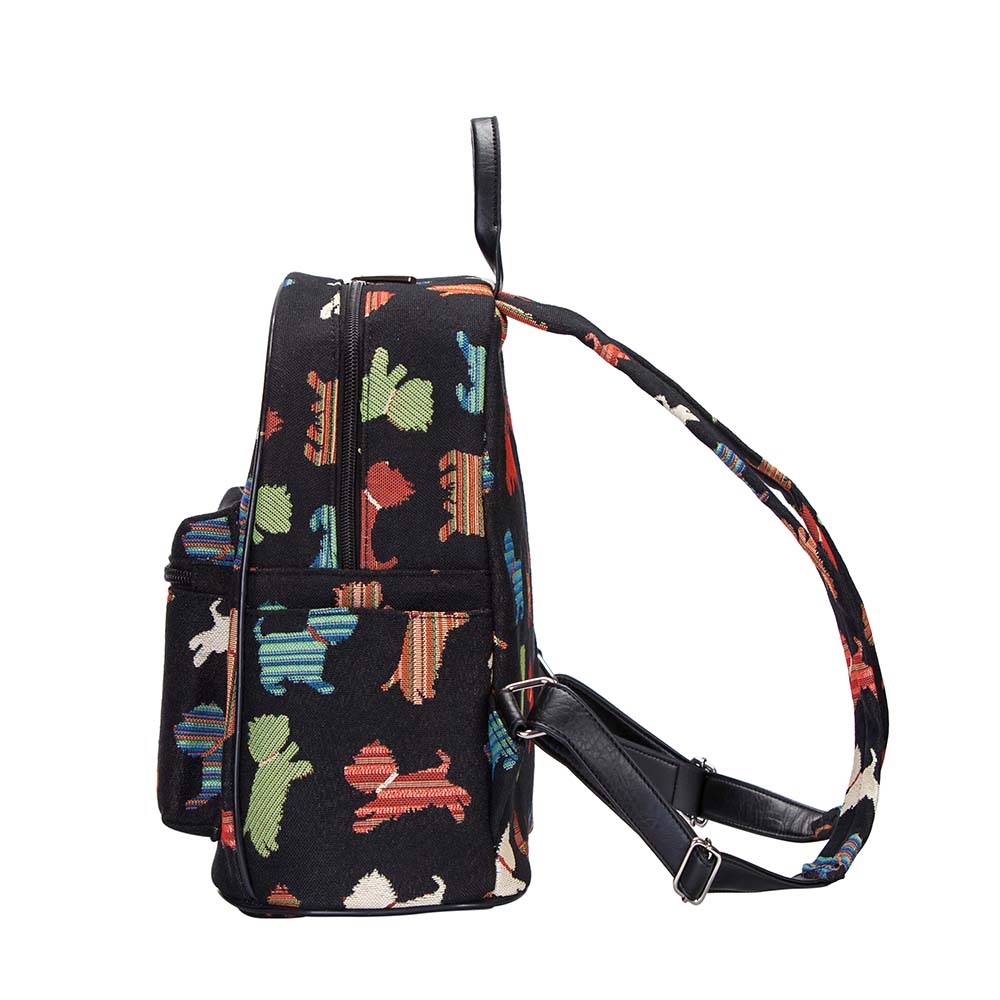 Playful Puppy Black Daypack