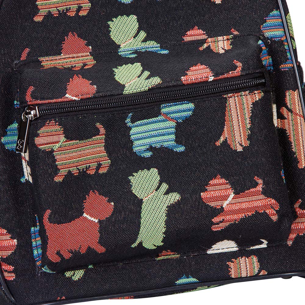 Playful Puppy Black Daypack