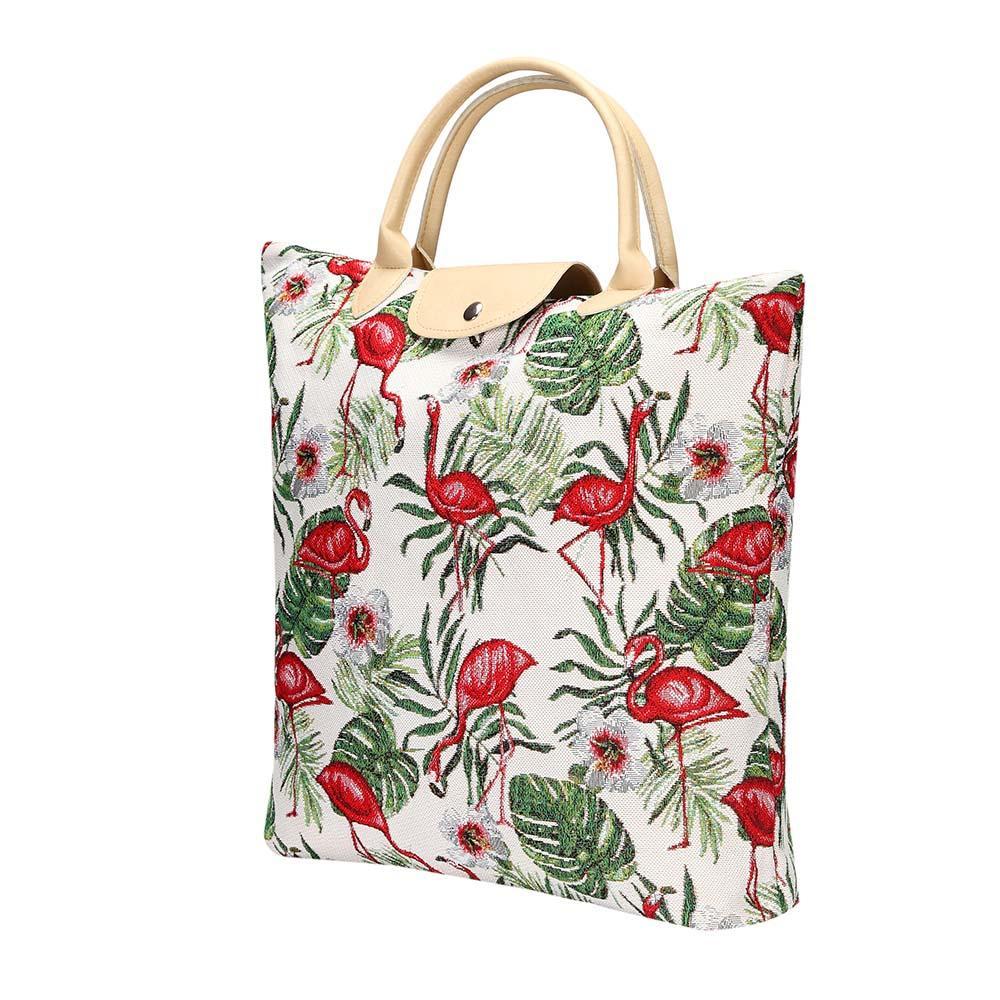 FDAW-FLAM | FLAMINGO FOLDAWAY GROCERY BAG - www.signareusa.com