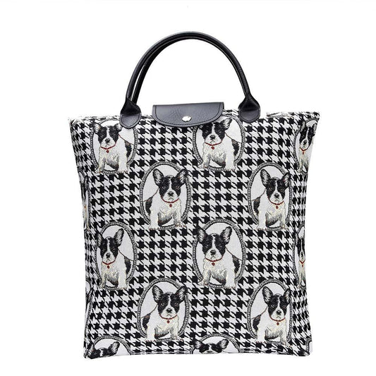 FDAW-FREN | FRENCH BULLDOG FOLDAWAY GROCERY BAG - www.signareusa.com