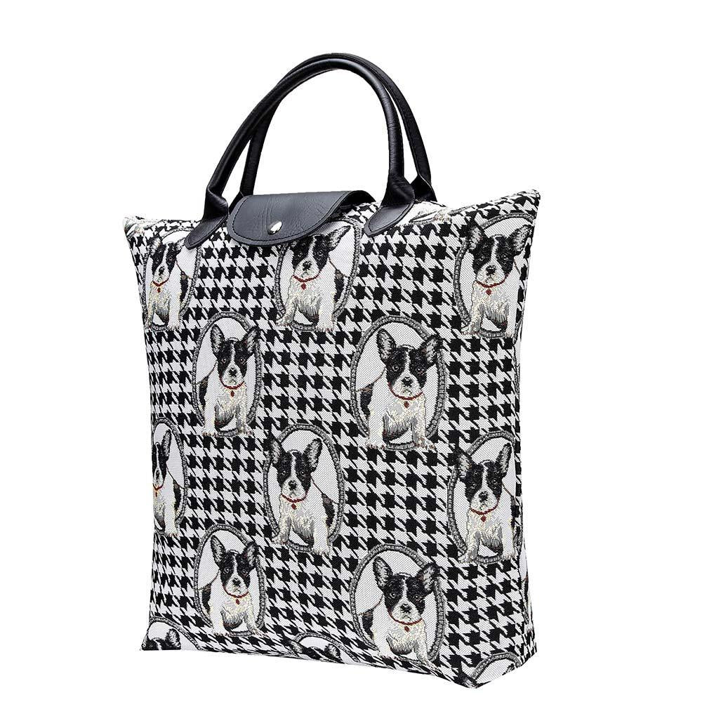 FDAW-FREN | FRENCH BULLDOG FOLDAWAY GROCERY BAG - www.signareusa.com