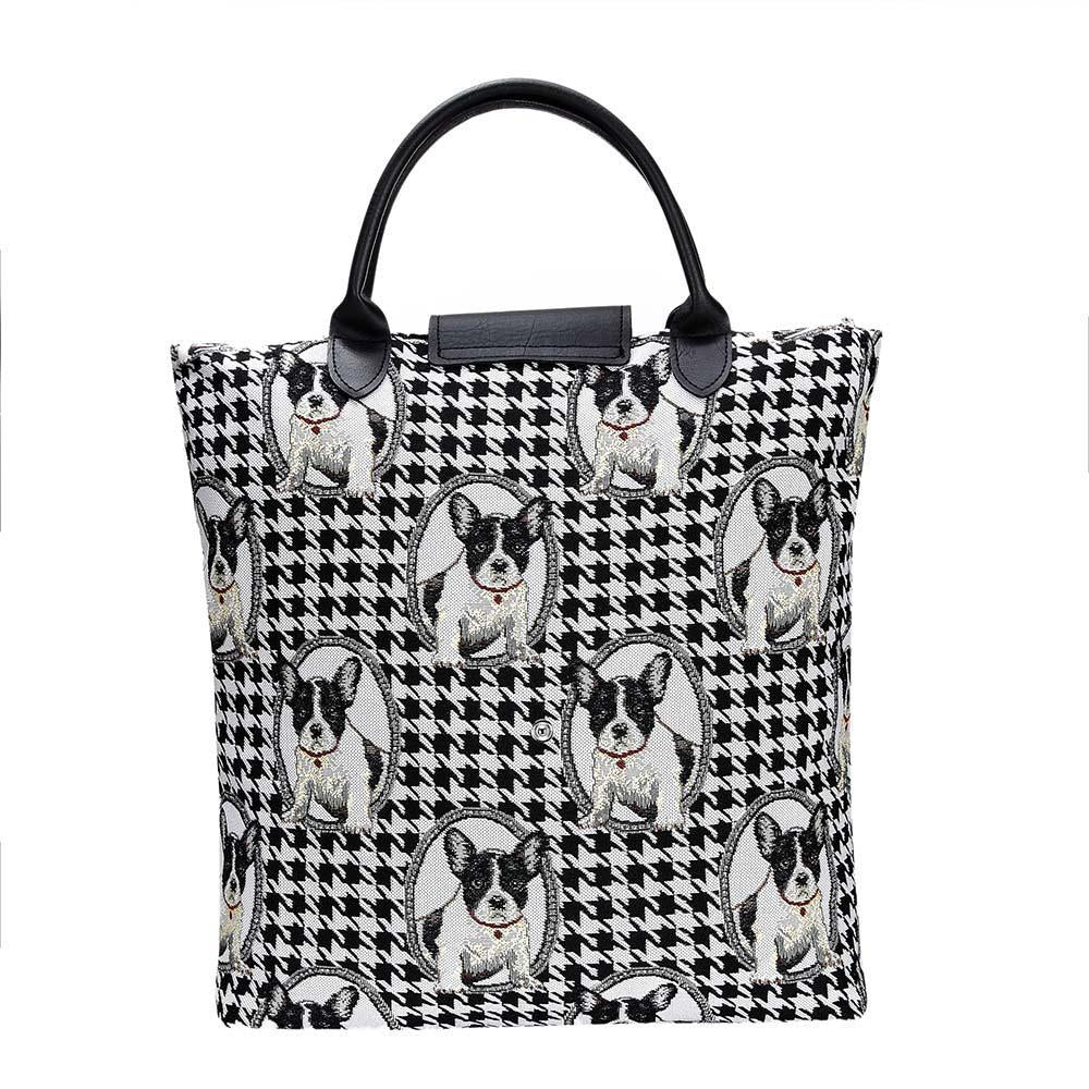 FDAW-FREN | FRENCH BULLDOG FOLDAWAY GROCERY BAG - www.signareusa.com