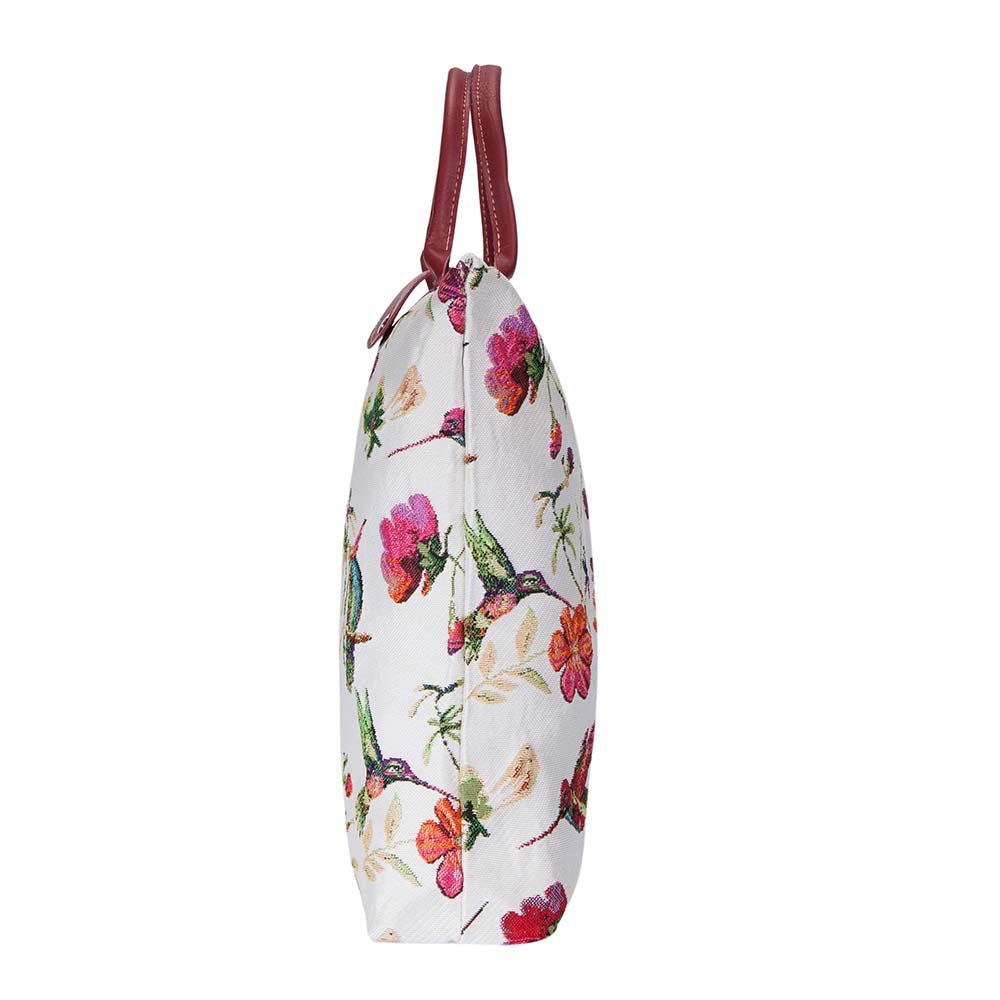 FDAW-HUMM | HUMMINGBIRD FOLDAWAY GROCERY BAG - www.signareusa.com