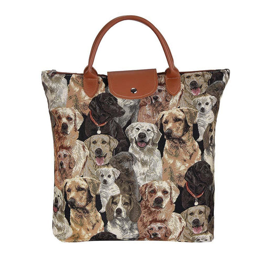 FDAW-LAB | LABRADOR DOG FOLDAWAY GROCERY BAG - www.signareusa.com