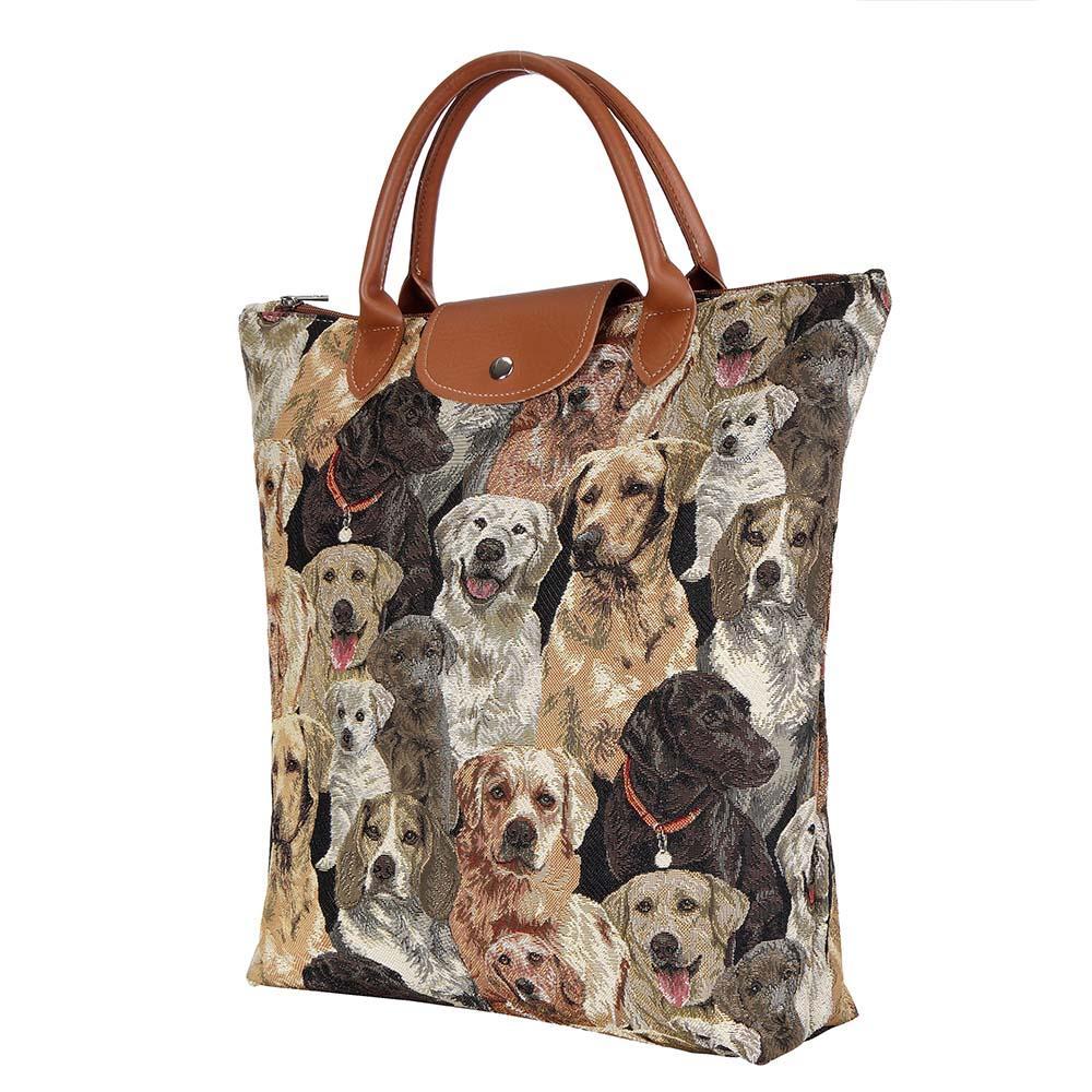 FDAW-LAB | LABRADOR DOG FOLDAWAY GROCERY BAG - www.signareusa.com