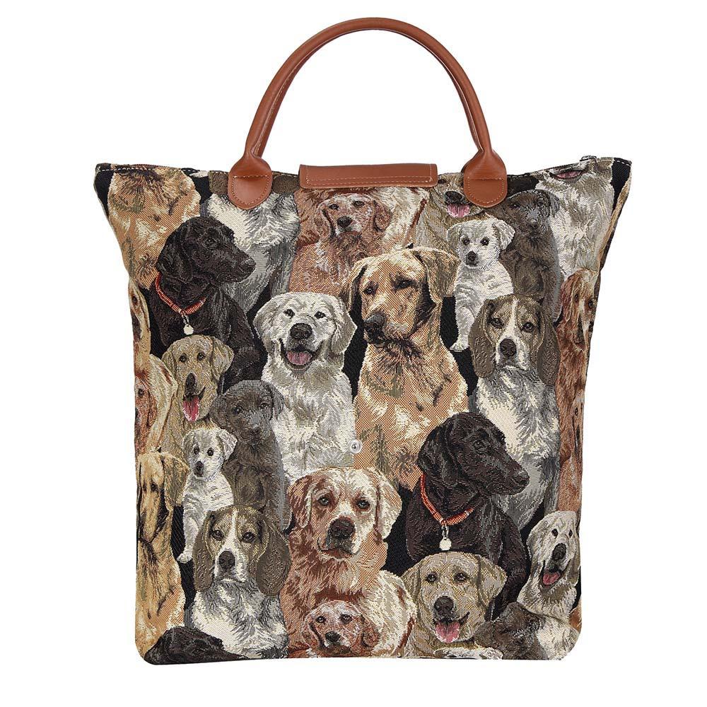 FDAW-LAB | LABRADOR DOG FOLDAWAY GROCERY BAG - www.signareusa.com