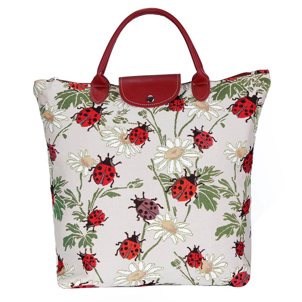 FDAW-LDBD | LADYBUG FOLDAWAY GROCERY BAG - www.signareusa.com