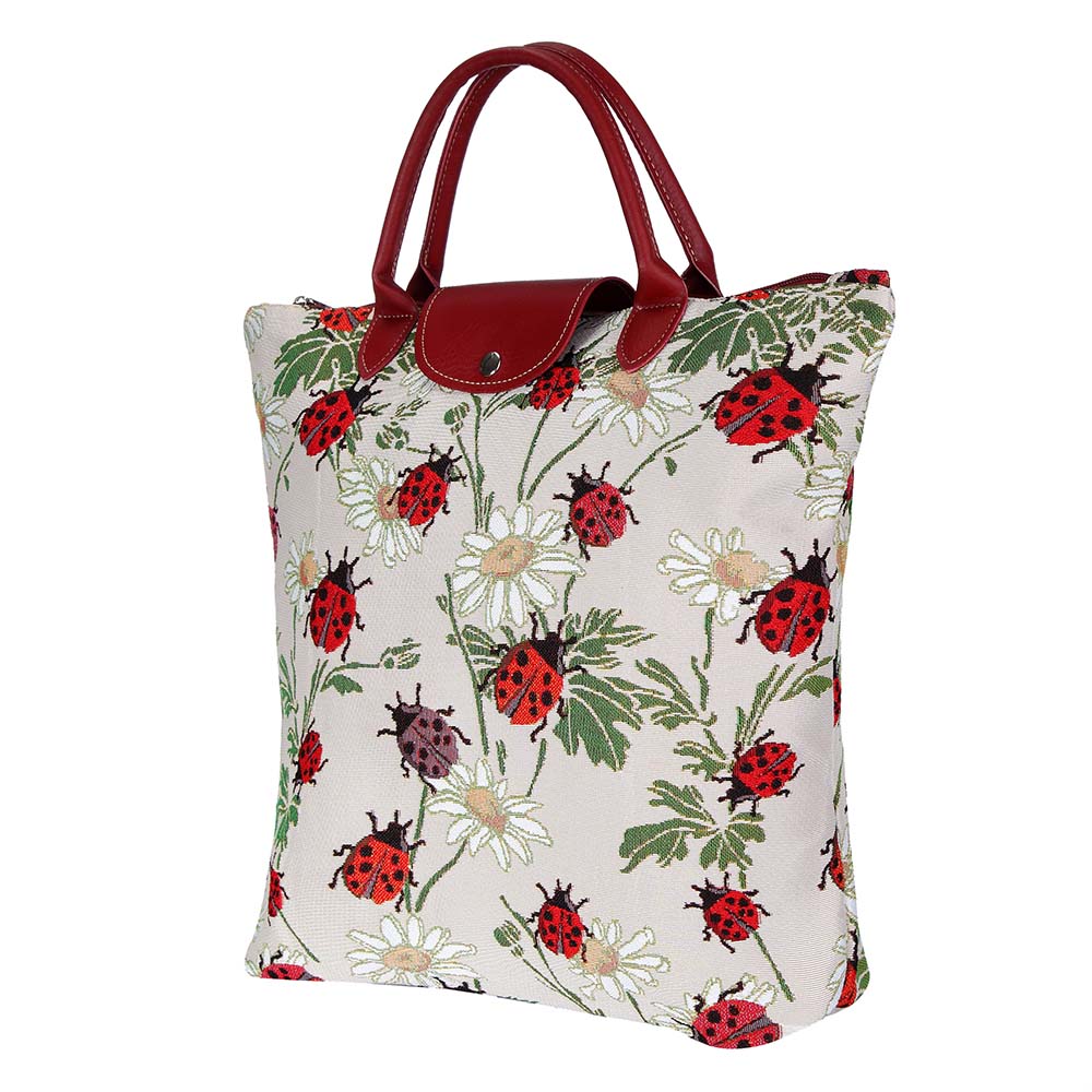 FDAW-LDBD | LADYBUG FOLDAWAY GROCERY BAG - www.signareusa.com