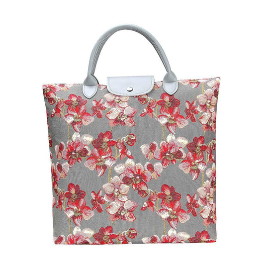 FDAW-ORC | ORCHID FOLDAWAY GROCERY BAG - www.signareusa.com