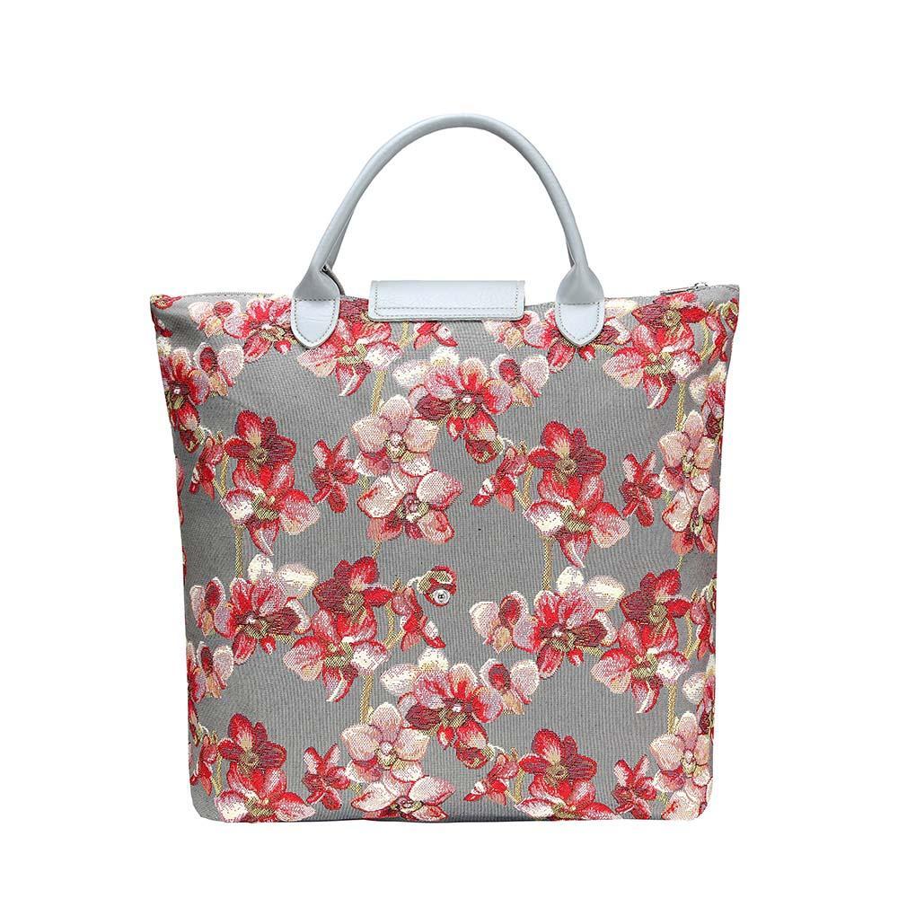 FDAW-ORC | ORCHID FOLDAWAY GROCERY BAG - www.signareusa.com