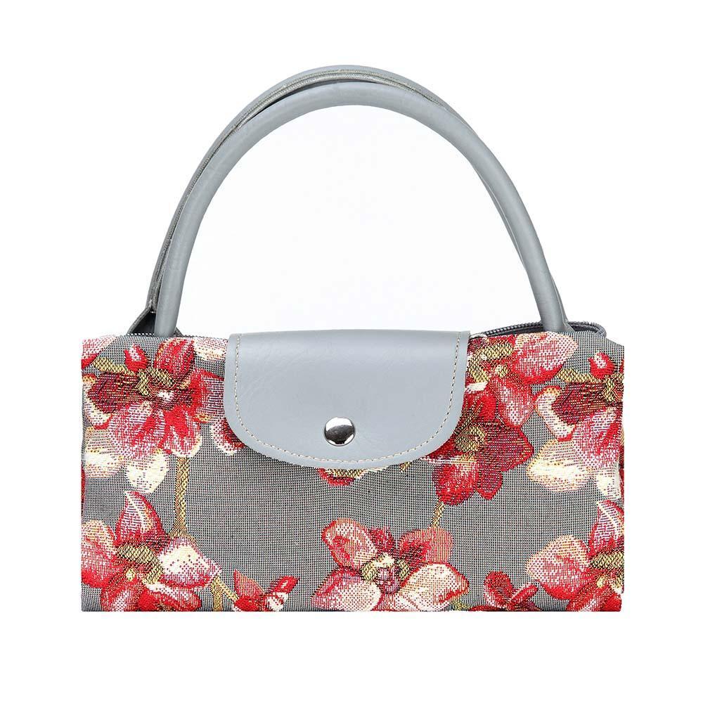 FDAW-ORC | ORCHID FOLDAWAY GROCERY BAG - www.signareusa.com