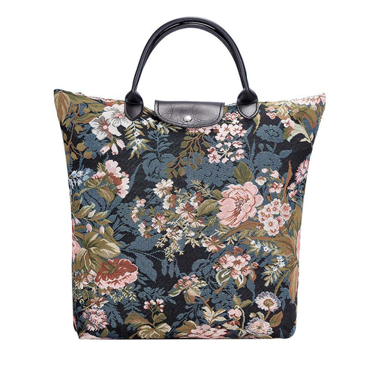 FDAW-PEO | PEONY FOLDAWAY GROCERY BAG - www.signareusa.com