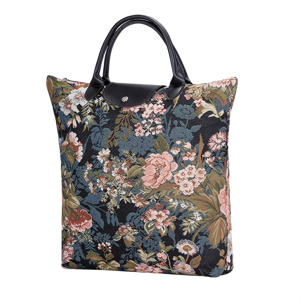 FDAW-PEO | PEONY FOLDAWAY GROCERY BAG - www.signareusa.com