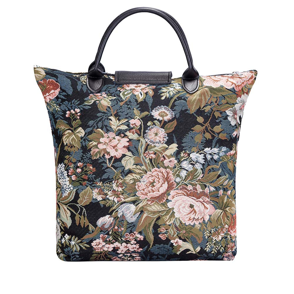 FDAW-PEO | PEONY FOLDAWAY GROCERY BAG - www.signareusa.com