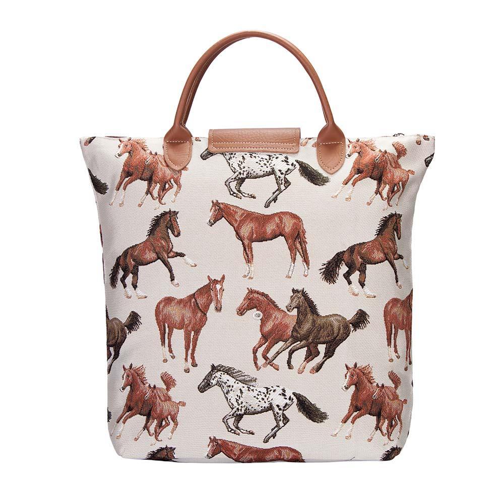 FDAW-RHOR | RUNNING HORSE FOLDAWAY GROCERY BAG - www.signareusa.com