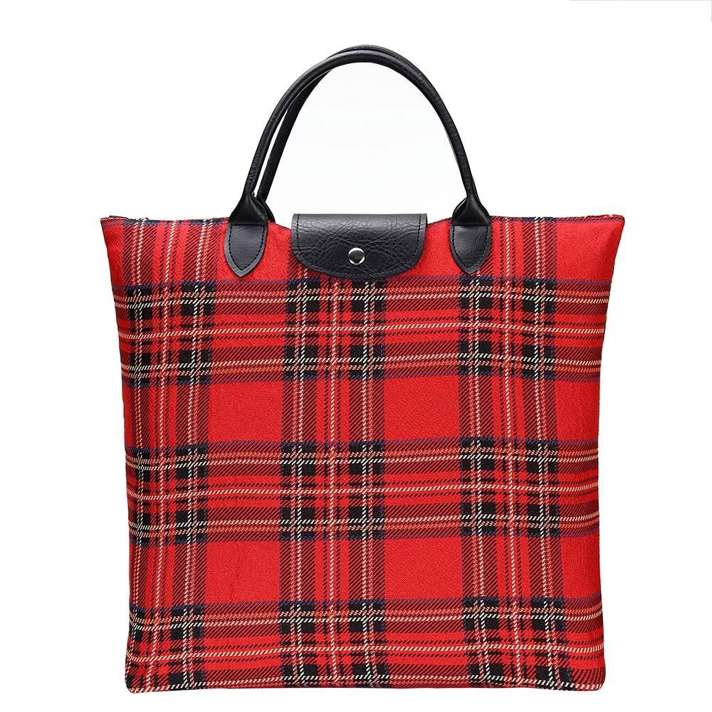 FDAW-RSTT | ROYAL STEWART TARTAN FOLDAWAY GROCERY BAG - www.signareusa.com