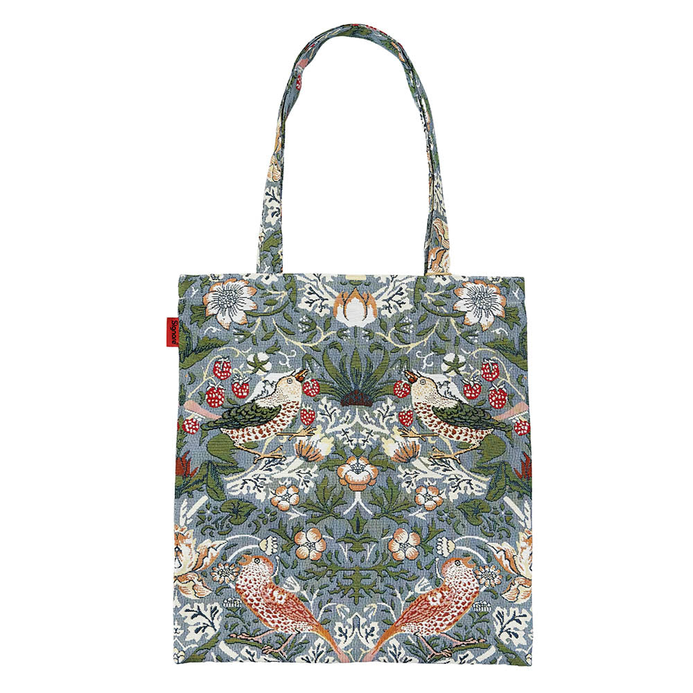 William Morris Strawberry Thief Grey Flat Bag