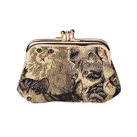 FRMP-CAT | CAT COIN CLASP FRAME PURSE WALLET - www.signareusa.com