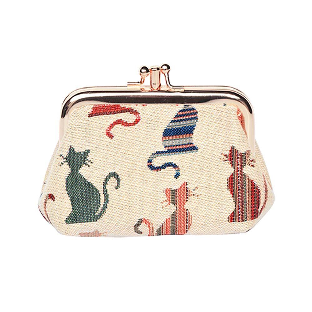 FRMP-CHEKY | CHEEKY CAT COIN CLASP FRAME PURSE WALLET - www.signareusa.com