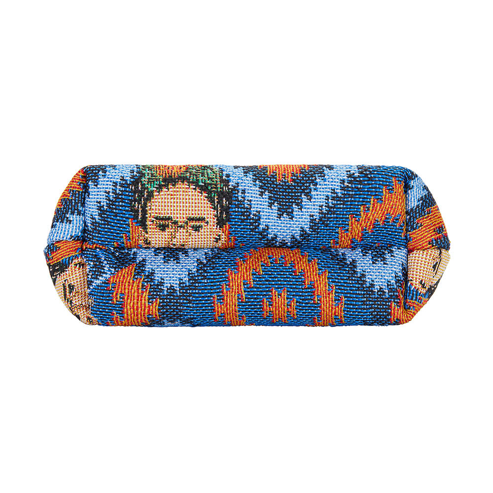 Frida Kahlo Icon Blue Frame Purse with Clasp